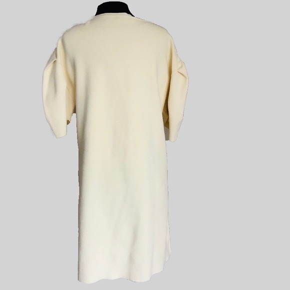 Zara Creamy White Knit Dress with Funky Sleeves - Picture 3 of 8